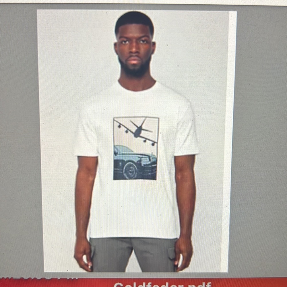 Graphic Tee by Manière de Voir Men’s Jet Rolls Royce Graphic T Shirt Size XL